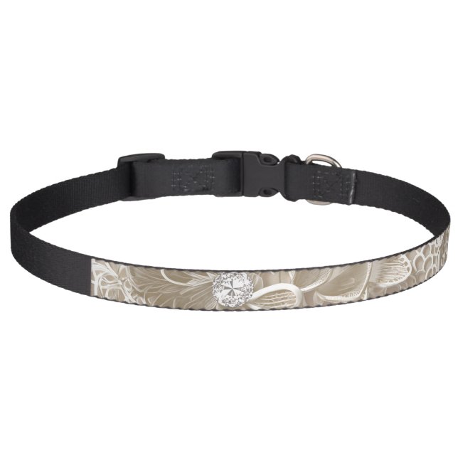 Laced diamond digital pet collar (Front)