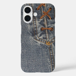 Laced Up Denim Phone Case