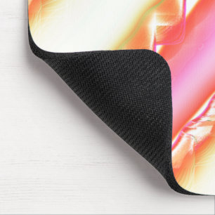 Lacelike on wide stripes in silky pink to beige mouse pad