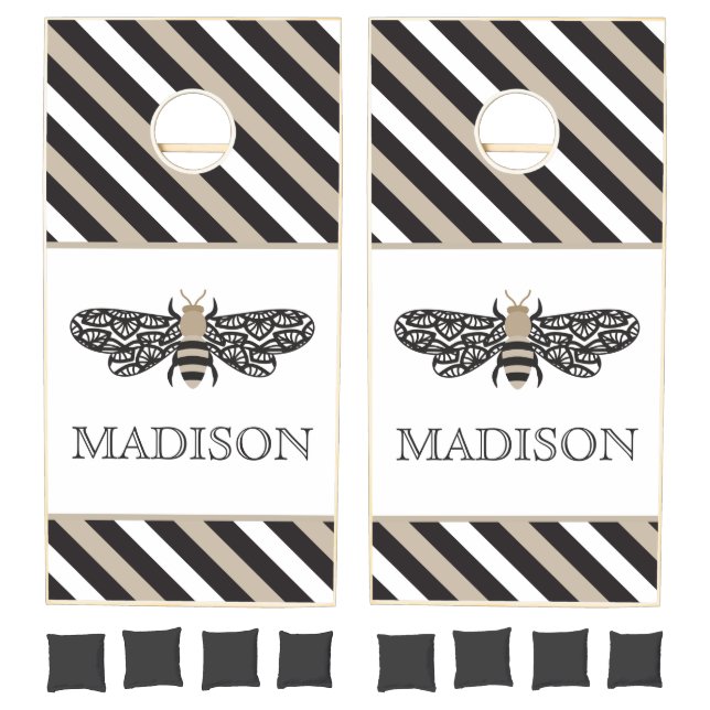 Lacewing Bee Personalized Cornhole Set (Set)