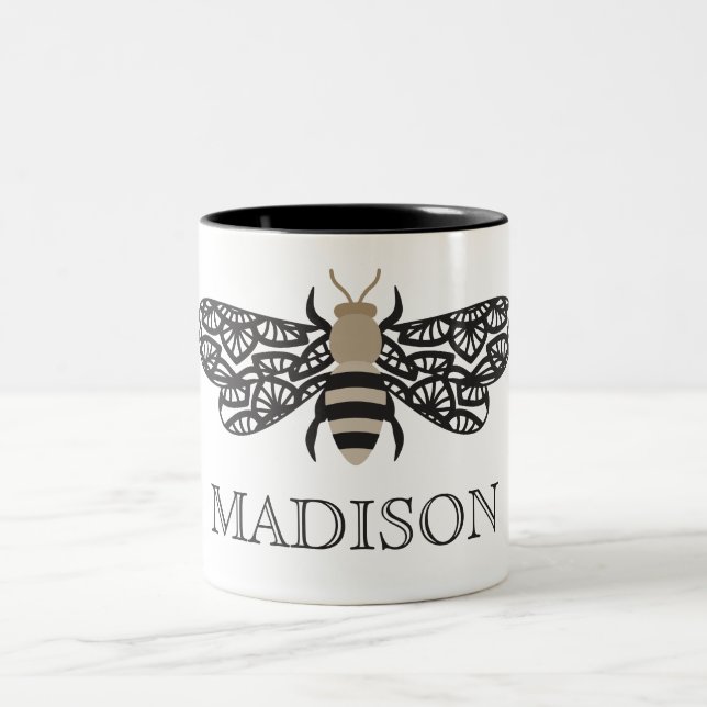 Lacewing Bee Personalized Mug (Center)