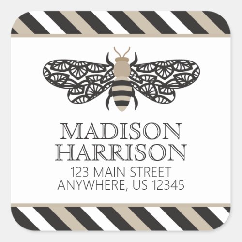 Lacewing Bee Personalized Return Address Labels