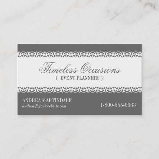 Customizable Lacework Band Business Card