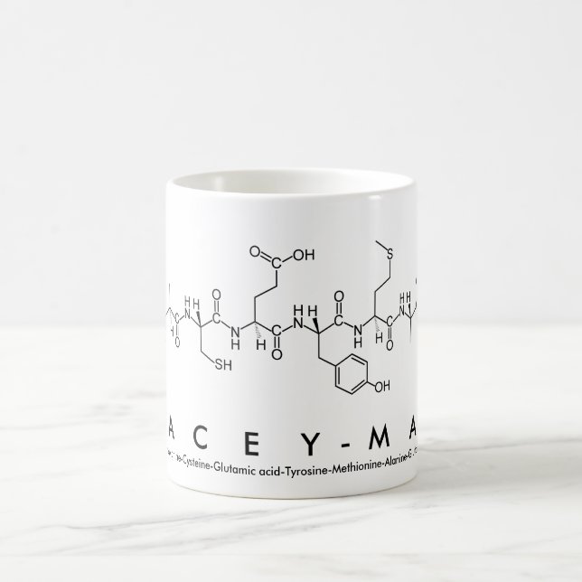 Lacey-Mae peptide name mug (Center)