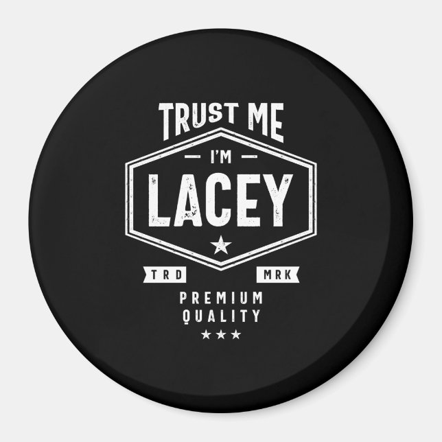 Lacey Personalized Name Birthday Magnet (Front)