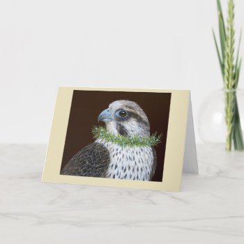 Lacey The Peregrine Falcon Card by vickisawyer at Zazzle