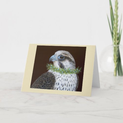 Lacey the peregrine falcon card