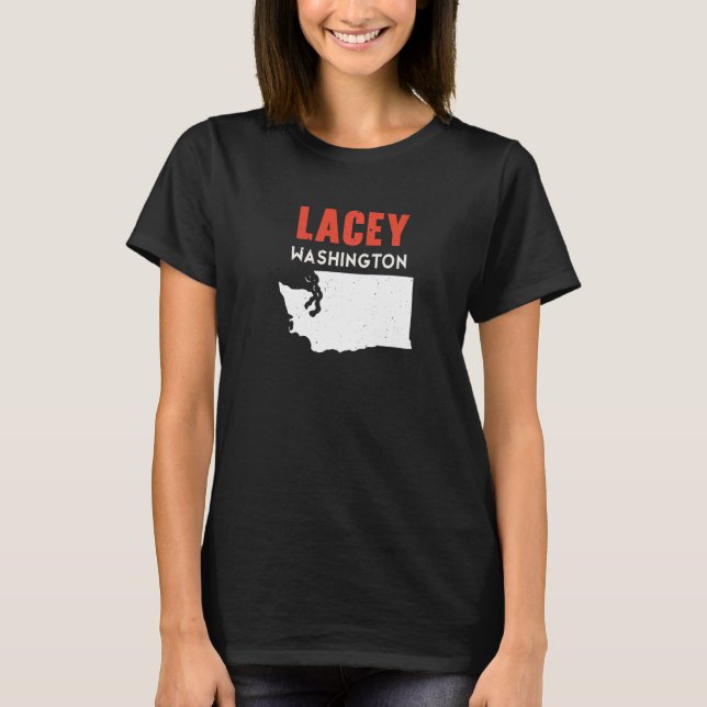 Lacey Washington USA State America Travel Washingt T-Shirt (Front)