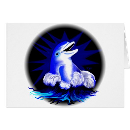 Lachender Delfin Cards (Front Horizontal)