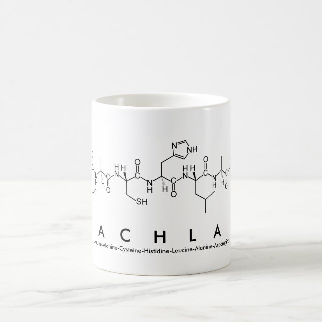 Lachlan peptide name mug (Center)