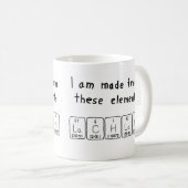 Lachlan periodic table name mug (Front Right)