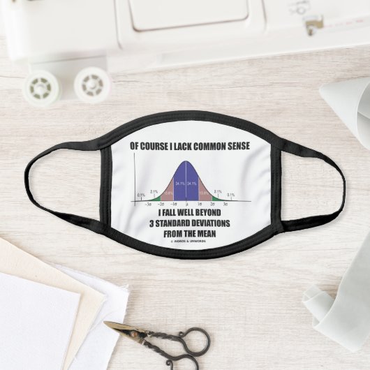 Lack Common Sense Fall Beyond 3 Std Deviations Face Mask (Insitu)