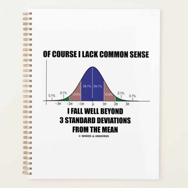 Lack Common Sense Fall Beyond 3 Std Deviations Planner (Front)