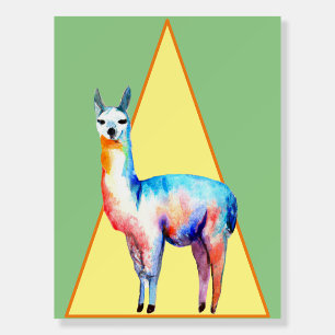 Lackadaisical Llama in Spotlight Foam Board
