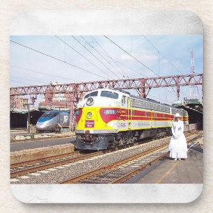 Lackawanna Railroad and A Phoebe Snow Beverage Coaster