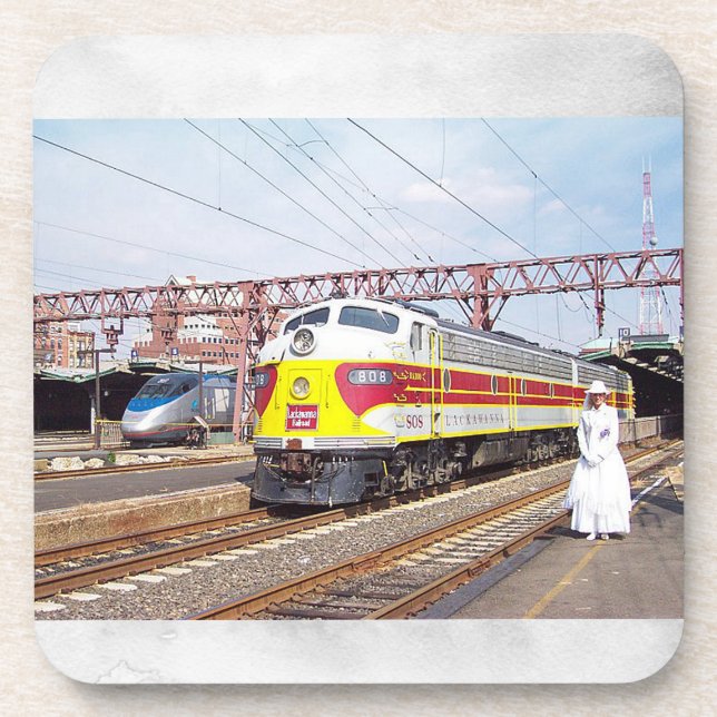Lackawanna Railroad and  A Phoebe Snow Beverage Coaster (Front)