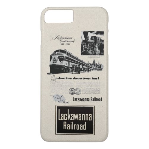 Lackawanna Railroad Centennial 1951 iPhone 8 Plus7 Plus Case
