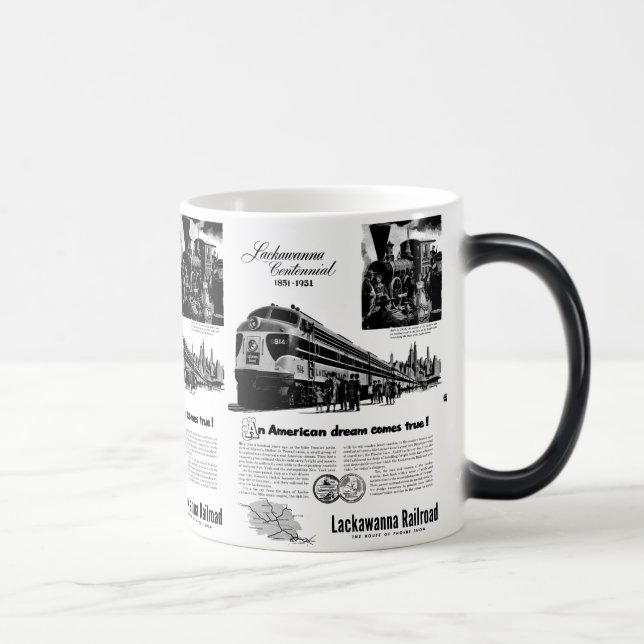 Lackawanna Railroad Centennial 1951 Color Morph Mug (Right)