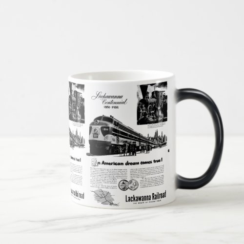 Lackawanna Railroad Centennial 1951 Magic Mug