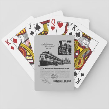 Lackawanna Railroad Centennial 1951   Playing Card by stanrail at Zazzle