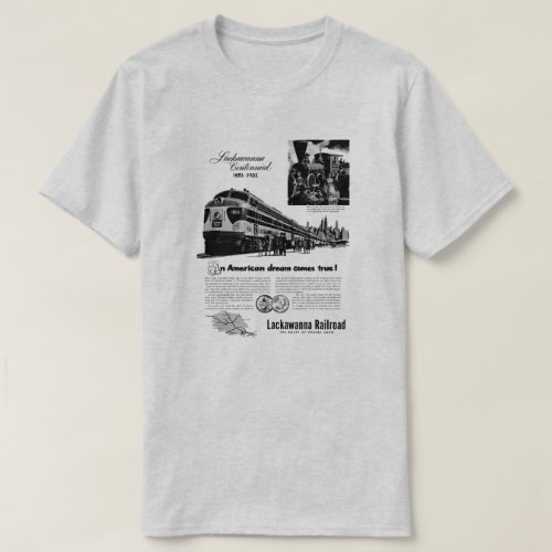 Lackawanna Railroad Centennial 1951 T_Shirt