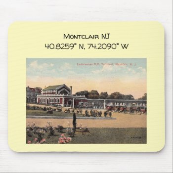Lackawanna Rr Station  Montclair Nj Vintage Mouse Pad by markomundo at Zazzle