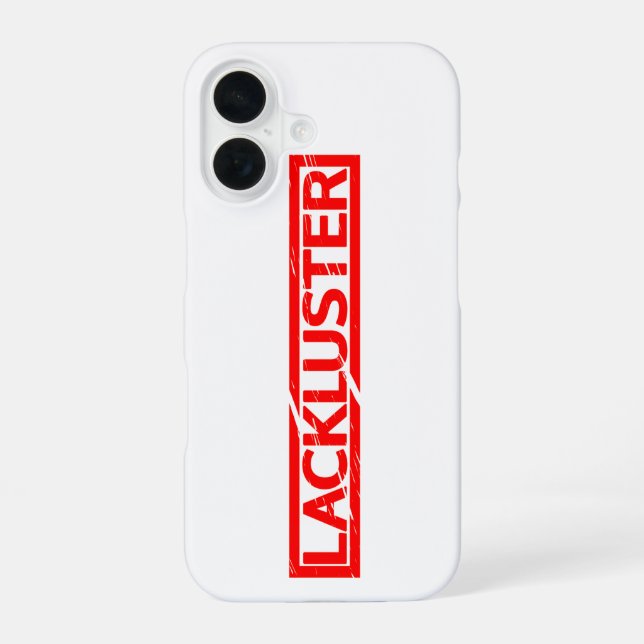Lackluster Stamp Iphone Case (Back)