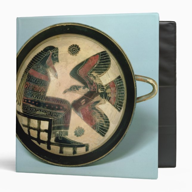Laconian cup depicting Zeus and the eagle Binder (Front/Inside)