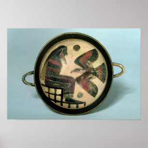 Laconian cup depicting Zeus and the eagle Poster