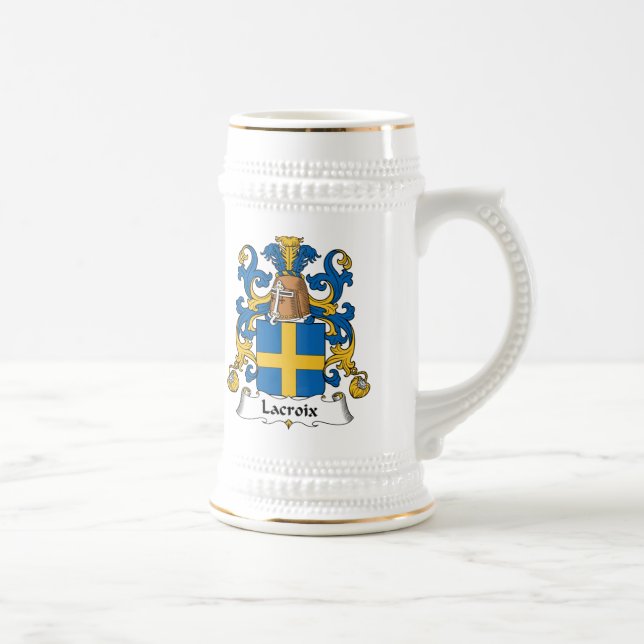 Lacroix Family Crest Beer Stein (Right)