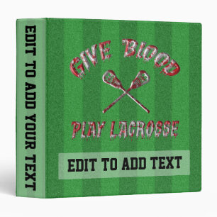 Lacrosse 3 Ring Binder, Trading Card Album Binder