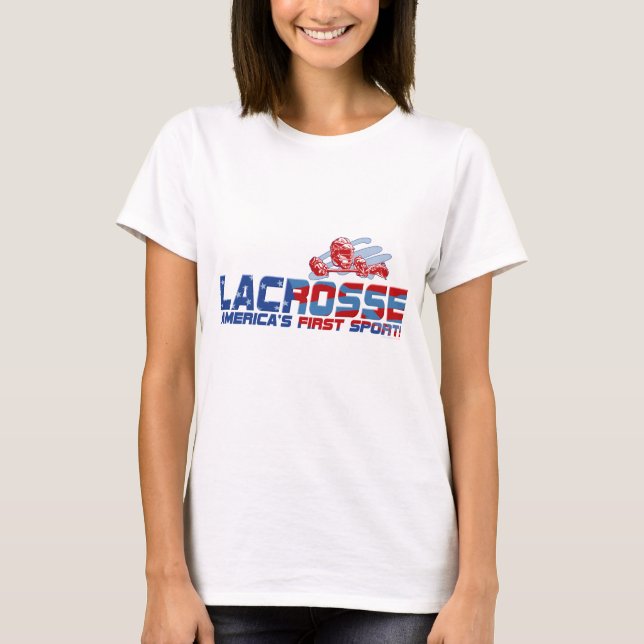 Lacrosse America's First Sport Gear T-Shirt (Front)
