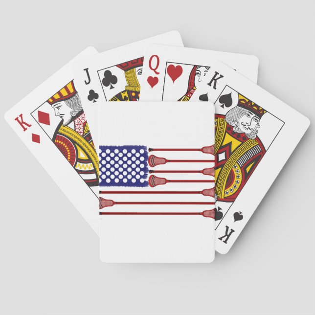 Lacrosse Americas Game Poker Cards (Back)