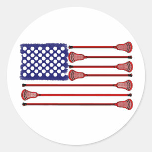 Lacrosse AmericasGame Classic Round Sticker