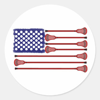 Lacrosse AmericasGame Classic Round Sticker