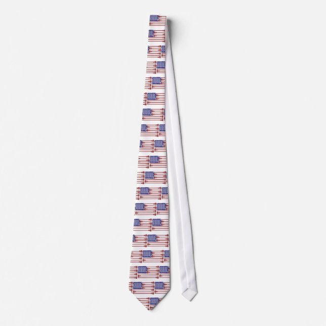 Lacrosse AmericasGame Neck Tie (Front)
