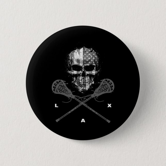 Lacrosse Apparel - Lacrosse 23  Button (Front)