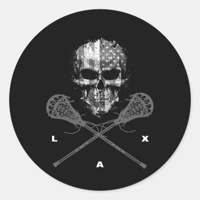 Lacrosse Apparel - Lacrosse 23  Classic Round Sticker (Front)