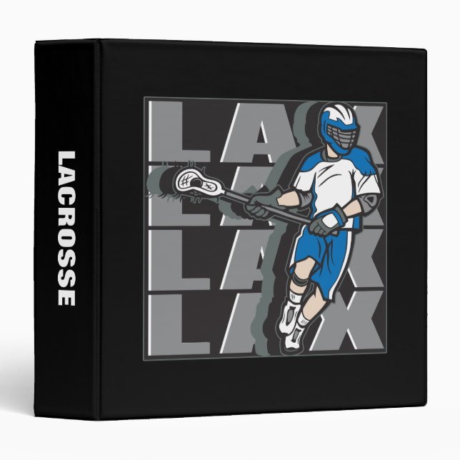 Lacrosse Attack 3 Ring Binder (Front/Spine)