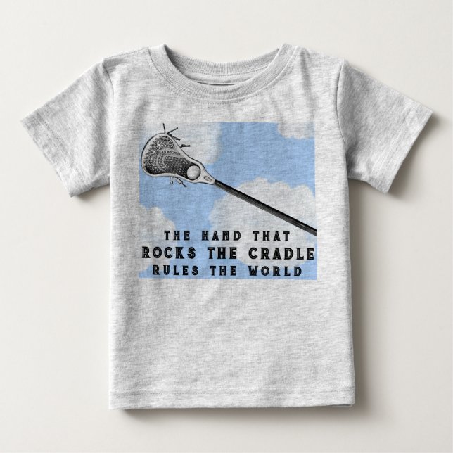 Lacrosse Baby Clothes Baby T-Shirt (Front)