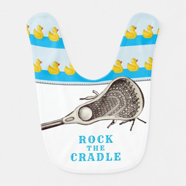 Lacrosse Baby Clothes Bib (Front)
