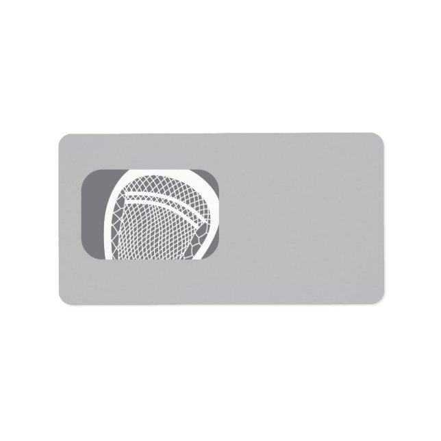 LACROSSE Bat Bar Mitzvah Matching Return Address Label (Front)