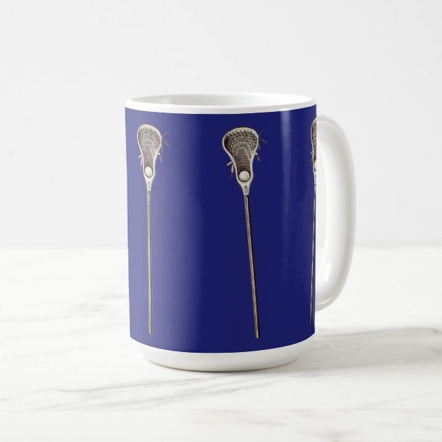 Lacrosse Blue Coffee Mug (Front Right)