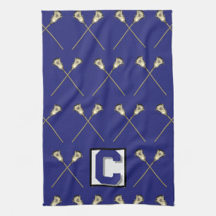 Lacrosse Blue Sports Towel