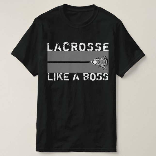 Lacrosse Boss Sports T-Shirt (Design Front)