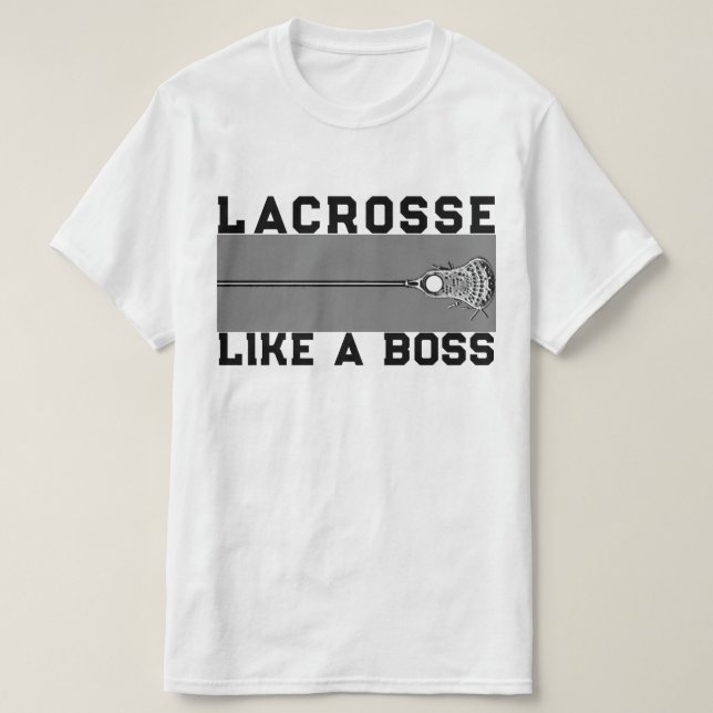 Lacrosse Boss Sports T-Shirt (Design Front)