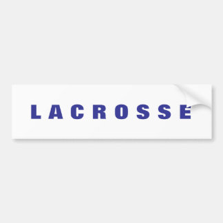 Lacrosse bumper sticker
