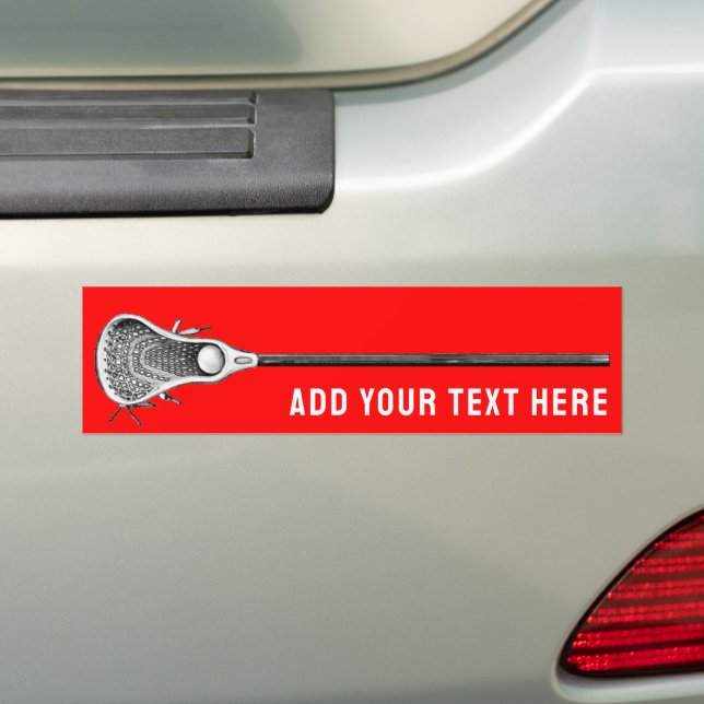 Lacrosse Bumper Sticker (On Car)