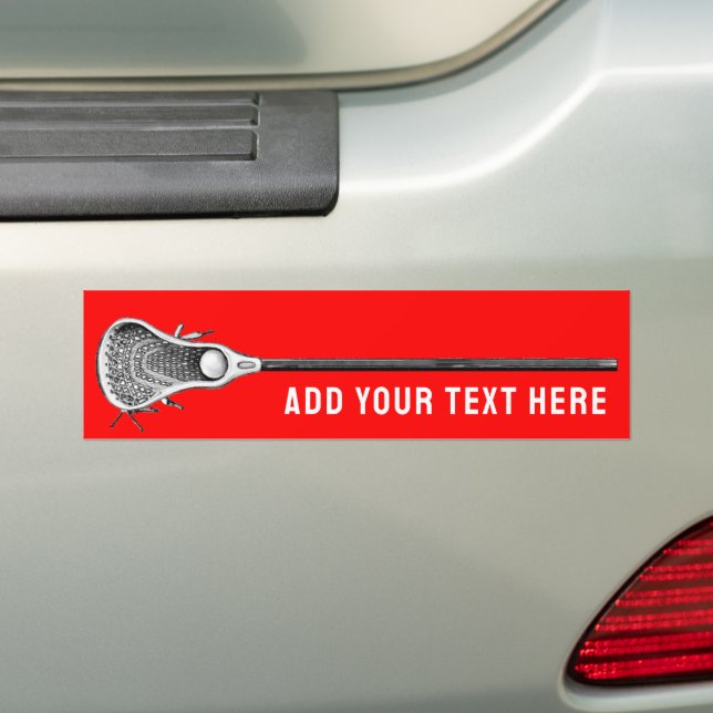 Lacrosse Bumper Sticker (On Car)