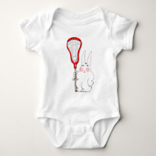 Lacrosse Bunny Baby Bodysuit